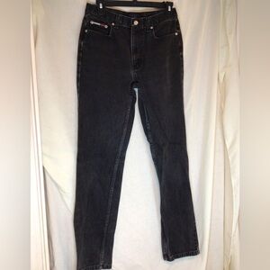 Black Tommy Jeans Womens 5 Straight Leg Vintage Tommy Hilfiger Jeans VGUC